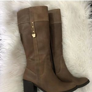 LEATHER BROWN RIDING BOOTS